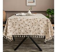 TEMU Mantel de algodón y lino, paquete individual