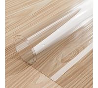 TEMU Mantel de vidrio de PVC transparente de , lujoso y elegante, tapete protector, termoaislante adecuada para mesas de comedor, mesas de y muebles de TV