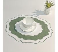 TEMU Mantel Individual de Lino - Colores Neutrales - Resistente para Mesa de Comedor y Uso en Restaurantes - Lavable a Máquina, Elegante