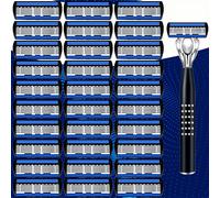 TEMU Manual de 6 Capas para Hombres con 24-30 Hojas y - de Afeitado Resistente para y , Uso /Húmedo, Multicapa Portátil ( Importado)