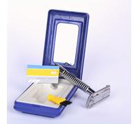 TEMU Manual de Filo Estilo Vintage - Hoja de Seguridad de Acero Inoxidable, Mango de Metal