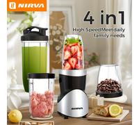 TEMU Máquina de de hielo, licuadora para triturar y hacer hielo , juego de 15 licuadoras y molinillos de cocina, con 4 vasos portátiles, recetas nutritivas, regalo para familiares y