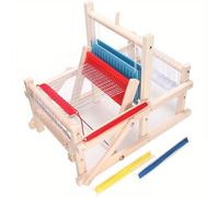 TEMU Máquina de tejer de Loom Mini para hilar, a , para hacer en casa, de madera, para adultos