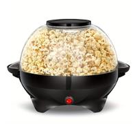 TEMU Máquina para hacer palomitas de Reemix, 5L, placa antiadherente, agitación eléctrica con tecnología de calentamiento rápido, de frío, menos grasa , 800W, regalos de cocina para o papá