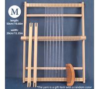 TEMU Maquinaria de Tejido de Madera para Hacer Manualidades, Herramienta Creativa de Tejer con Hilos para Tapicería y Bordado a