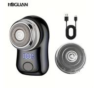 TEMU Maquinilla de Afeitar Eléctrica para Hombres, Carga USB, Pantalla Digital y Funciones Múltiples, y Portátil, Ideal para Viajes de Negocios, Un Buen Regalo para Hombres en Vacaciones