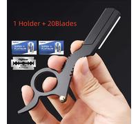 TEMU Maquinilla de Afeitar Manual de Corte para Barba y Cejas, Maquinilla de Afeitar para Hombres, , Cuchillas Reemplazables