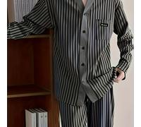 TEMU Marca Gu Jin + 7% de Descuento en Precio Pijamas para Hombre Estilo y Otoño Larga Pantalones Largos Ropa Casual de Lujo Sencilla para el Hogar