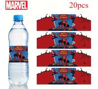 TEMU Marvel 10pcs/20pcs Pegatinas de -Man para Botellas, Decoraciones de Fiesta con Diseño de -Man | Ideales para Celebraciones, Fiestas Temáticas | Adhesivos Divertidos | Etiquetas de Papel