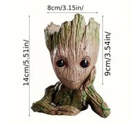 TEMU Marvel 1pc Licencia Oficial de Marvel's Avengers Groot para Escritorio: Porta Lápices, Árbol Decorativo Lindo para Tu Oficina o Hogar - Bolígrafos y Decora tu , Decorativo, Regalo para