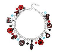 TEMU MARVEL Pulsera de Aleación de con Diseño de y Dijes Multicolor - Joyería Ajustable de Superhéroe para Niños, Adolescentes, (Halloween, Navidad, ), Accesorio Festivo | Artesanía de Calidad