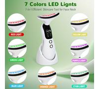 TEMU Masajeador de cuello en uno con base, masajeador de cuello y rostro, carga USB, masaje facial portátil para el hogar, regalo de Año , regalo de Navidad