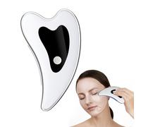 TEMU Masajeador Facial Eléctrico Recargable Gua Sha con , Vibración y Operación USB - Dispositivo Ergonómico para Cara, Cuello y Ojos, Reducción de Hinchazón, en Beige ( &)