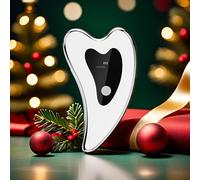 TEMU Masajeador Facial Gua Sha con , Placa Eléctrica para de Piel, Herramientas de Cuidado de Belleza para Rostro, Cuello y Ojos