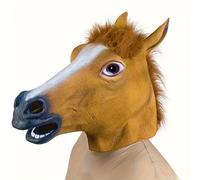 TEMU Máscara de Unicornio y - Estilo Contemporáneo, No Necesita Energía, Plástico - para Decoración de Halloween