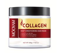 TEMU Mascarilla Capilar Enriquecida con y Colágeno, Diseñada para Hidratación y Acondicionamiento Profundos, Ideal para Cabello Normal como Afrontado. Proporciona Beneficios Hidratantes y Suavizantes