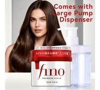 TEMU Mascarilla Capilar FINO Premium Touch con Botella Bomba : Hidratante, para Puntas Abiertas y Control de elástico, Calidad de Salón para un Cabello Elegante