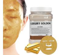 TEMU Mascarilla de Gel para el Rostro, Mascarilla de Gel Hidratante, Hidratación Profunda, Tarro de 11 oz, Adecuada para Todo Tipo de Piel, con Color Dorado Lujoso