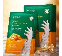 TEMU Mascarilla de Manos con E y Miel de - 5 | Hidratante, Iluminadora y Suavizante | Ideal para Piel Beige , Uso en Otoño e Invierno | Crema de Hidratación Natural de 1.18 oz por Pareja