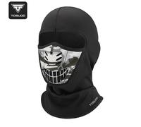 TEMU Mascarilla facial 3D gruesa con forro polar para otoño-invierno | Gorro transpirable de cobertura total para motocicleta, vehículos , poliéster, adulto, cierre sin cordones - TOSUOD
