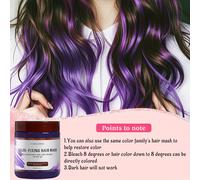 TEMU Mascarilla para el cabello de , refrescante de color , acondicionador profundo diseñado para cabello teñido para el color, mascarilla fortalecedora para cabello 300ml/10.14fl.oz