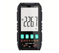 TEMU MASTFUYI Multímetro Digital True RMS 600V/4A con Pinza Amperimétrica, Probador de , Medidor Automático de //Capacitancia, Clasificación II 600V y Diagnóstico (-)