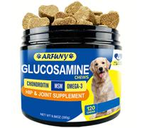 TEMU Masticables de Glucosamina para Perros, Suplemento , Alimento Diario para Perros, Masticables para Articulaciones, Con Ingredientes, 1 Paquete, Para