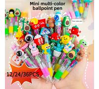 TEMU Material Escolar. Juego de 12/24/36 Bolígrafos Retráctiles y Adorables, Cuerpo Ergonómico , Punta , Estructura de Bolígrafo, Diseños Encantadores, Ideales para y Oficina