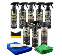 TEMU MAX DETAIL-LAB - Detailing Pack - Kit Limpieza Coche Accesorios Incluidos, Productos Limpieza Exterior e Interior