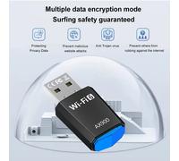 TEMU MCPIWOHY Adaptador USB WiFi6 AX900 Mini, Plug and Play 2.4/5G de banda, sin controlador, compatible con , transmisor y de red de velocidad