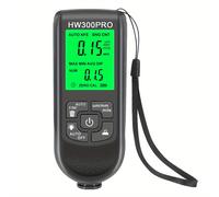 TEMU Medidor de automático de película de pintura para automóviles HW-300PRO 0-2000UM Probador de de revestimiento de Fe y NFe Herramientas manuales de pintura automotriz