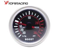 TEMU Medidor de para Coche, Medición desde -30 In.Hg a 0 PSI, con Lente de LED Universal de 2" 52Mm y Puntero Digital de 12V para Medición PSI, Sin Batería