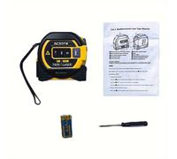 TEMU Medidor Láser con Batería - Cinta Métrica Láser, Puntero Láser Portátil y Medidor para Uso Exterior, Medición de Distancia sin Smartphone (, Topógrafos, Bricolaje)