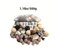 TEMU Medios de Filtro Biológicos - Juego de Anillos Cerámicos Bio Balls con Bolsa de Malla para Acuarios, Estanques y Filtraciones Internas, Adecuados para Filtros Canister