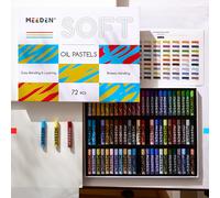 TEMU MEEDEN Set de Pasteleros Suaves: 48/72 Colores para Artistas, Principiantes y Adultos - Instrumentos para Pintura, Dibujo, Sombreado y