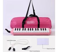 TEMU Melodica de 32 teclas, con tubo largo y boquilla corta, bolsa de transporte para fácil uso, piano de aire agudo, diseñada para principiantes y profesionales, ideal para educación musical