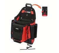 TEMU MELOTOUGH Porta herramientas compacto para electricista con clip para cinturón, con 9 bolsillos, ideal para profesionales del , soporte para cinta y para herramientas de electricista