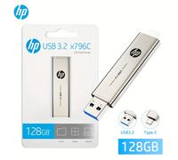 TEMU Memoria USB Hp de metal USB 3.2 Tipo C 64GB 128GB 256GB, flash de velocidad con personalidad creativa, regalo de para coche