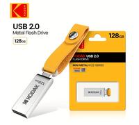 TEMU Memoria USB KODAK K122 de metal disponible en capacidades de 128GB, 64GB y 32GB, con tecnología USB2.0, ideal para usar como memoria flash o llavero