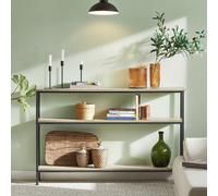 TEMU Mesa de Consola, Entrada, Buffet, Mesa de Acabado Niveles de Almacenamiento Sobuy FSB49-PZ