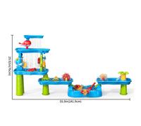 TEMU Mesa de Juego de Arena y Agua Diseñada para Niños Pequeños, para Actividades al Aire Libre y Juego Sensorial, Ideal Como Regalo para Niños y Niñas. El Color de los Accesorios Puede .