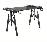 TEMU Mesa Gaming de 160 X 60 Cm con Diseño de M, Portavasos y Gancho para Auriculares. Esta Escritorio Ergonómico para PC puede Soportar 100 Kg, lo que lo Ideal para Uso en .