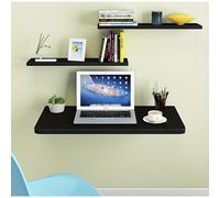 TEMU Mesa Plegable de Montaje en Pared que Ahorra - Madera , Diseño Multinivel con Soporte para Cocina y Uso de Computadora