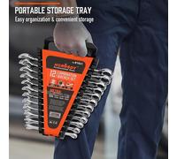 TEMU Métricas de 12 Piezas | Combinadas con Organizador | Punta de 12 | 8mm - 19mm | Acero