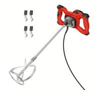 TEMU Mezclador de Pintura y Yeso, Mezcladora Eléctrica Manual con 6 Velocidades Ajustables, 0-1700 RPM, Barra de Agitación M14 para Morteros y Rejuntados, Azul