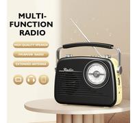 TEMU MG003 Radio Portátil /FM/SW Multi-Banda, Carga USB y Reproducción de Tarjeta TF, con Antena Externa para Uso en Exteriores