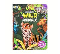 TEMU Mi Primer Libro Táctil de Animales Salvajes, Libro Interactivo para Niños con Ilustraciones de Tigres, Leones y Monos - Desarrollo Sensorial, Regalo Ideal para Fiestas Infantiles y Baby Showers
