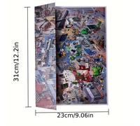TEMU Mi Serie A4 Pegatinas de Paisajes DIY - 2 Hojas Grandes + 1 Tarjeta Base