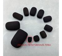 TEMU Micrófono Esponja Mi Cabeza Multi-tamaño Auricular Micrófono Esponja Micrófono Protección de Vida Accesorios Cubierta a prueba de viento Eid Al-Adha Mubarak