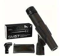 TEMU Microfono Mítico - Micrófono profesional de metal, adecuado para en escenario, karaoke, grabación , con cable, conector XLR, , tratamiento metálico para profesionales